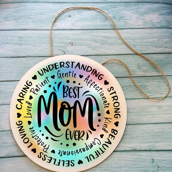 Hand Crafted Other - Unique Handmade Round Wood Signs - Perfect for Mothers Day!